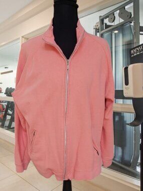 Classic Elements Woman's Coral Zip-Front Sweater Jacket  ✨Size: M✨